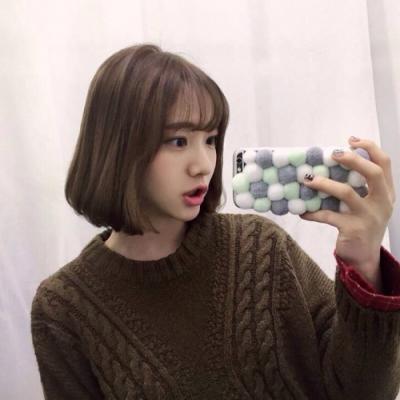 短发美少女③，微信头像，短发美少女③（短发女生侧脸微信头像有意境好看的）
