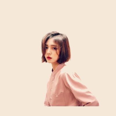 短发美少女③，微信头像，短发美少女③（短发女生侧脸微信头像有意境好看的）