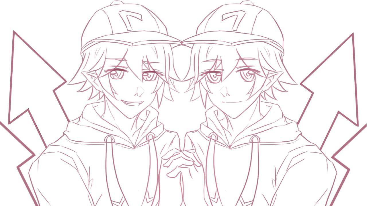 「板绘教程」凹凸世界双金同人贺图绘画教程