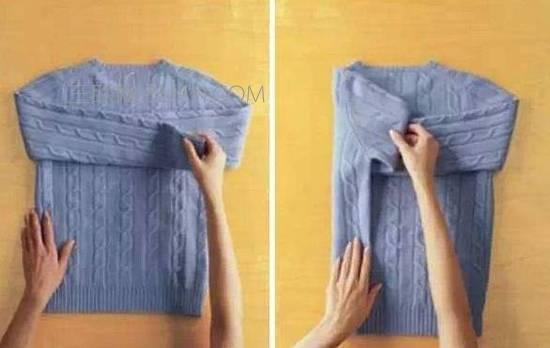 短袖衣服的折叠方法，长袖t恤的折叠方法（教你如何快速叠衣法技巧图解）
