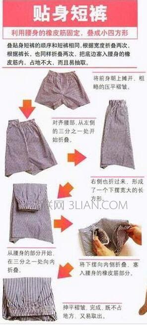 短袖衣服的折叠方法，长袖t恤的折叠方法（教你如何快速叠衣法技巧图解）