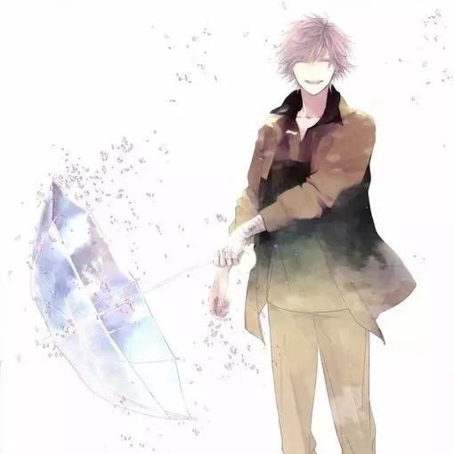 动漫图片♡在你望向深渊时，深渊亦注视着你，进一步悬崖峭壁退一步万丈深渊图片（动漫男头——你的一举一动不过是让我一步步堕入深渊而已）