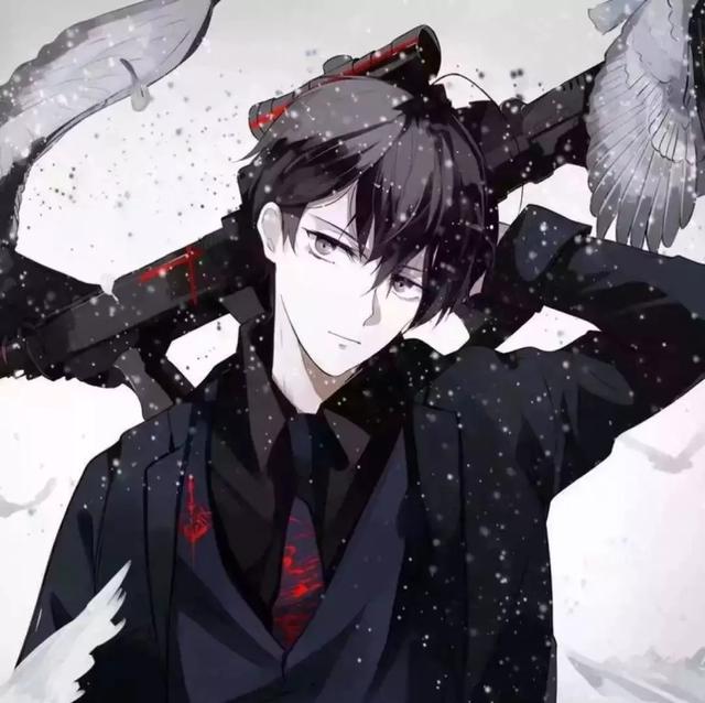 动漫图片♡在你望向深渊时，深渊亦注视着你，进一步悬崖峭壁退一步万丈深渊图片（动漫男头——你的一举一动不过是让我一步步堕入深渊而已）