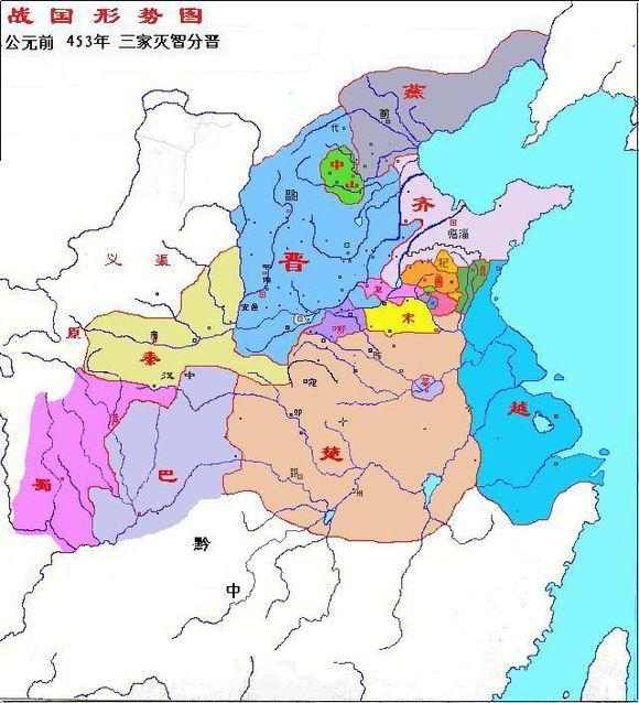 战国地图（战国时期局势演变全图，地图大全）