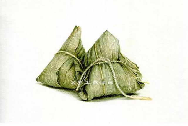 可爱的粽子怎么画，可爱的粽子怎么画（端午节，教你用彩铅画粽子）
