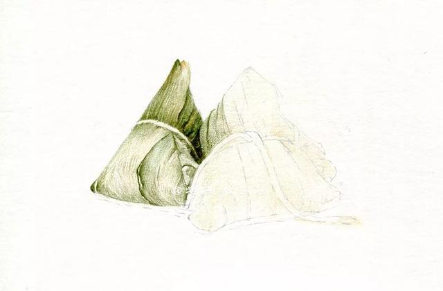可爱的粽子怎么画，可爱的粽子怎么画（端午节，教你用彩铅画粽子）