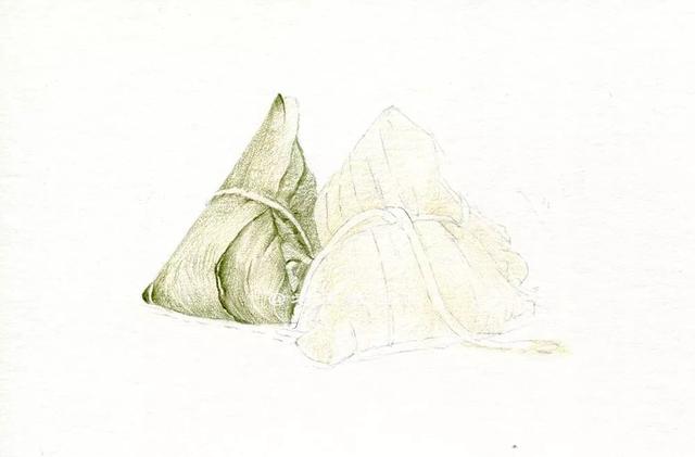 可爱的粽子怎么画，可爱的粽子怎么画（端午节，教你用彩铅画粽子）