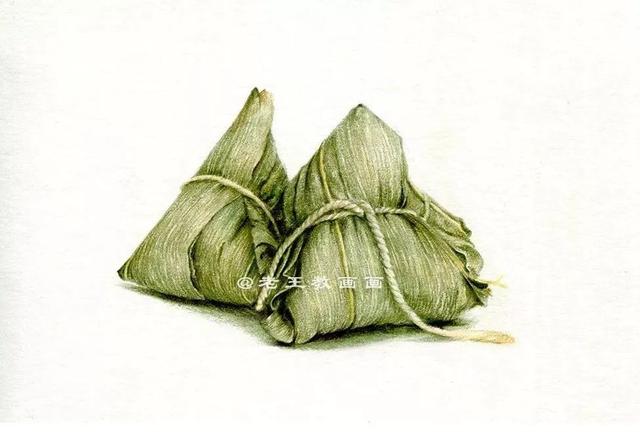 可爱的粽子怎么画，可爱的粽子怎么画（端午节，教你用彩铅画粽子）