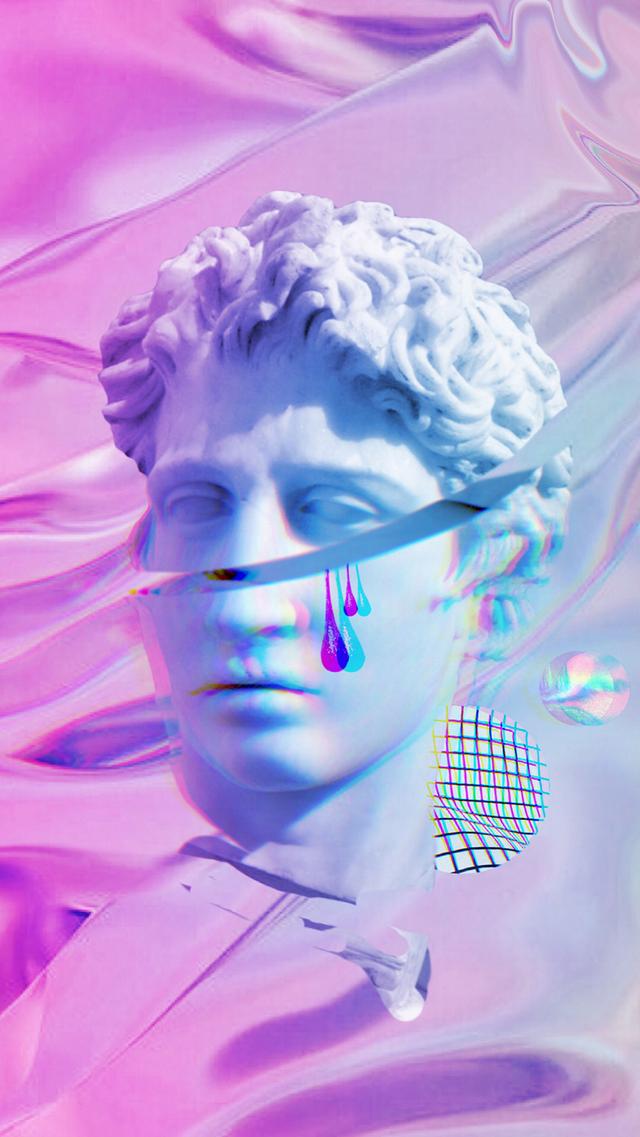 蒸汽波风格壁纸，蒸汽波风格图片素材（蒸汽波潮流元素壁纸）