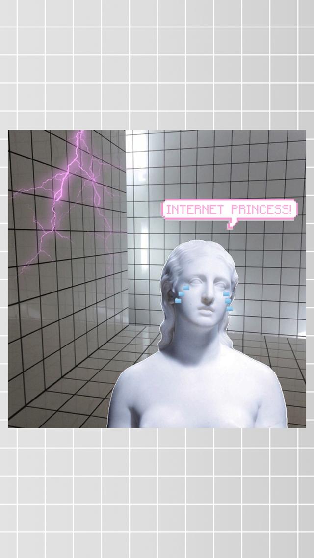 蒸汽波风格壁纸，蒸汽波风格图片素材（蒸汽波潮流元素壁纸）