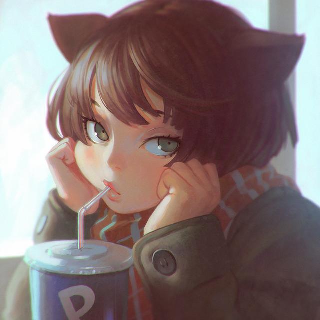 头像｜超可爱的猫耳少女微信，头像｜超可爱的猫耳少女（猫耳主题美图壁纸）