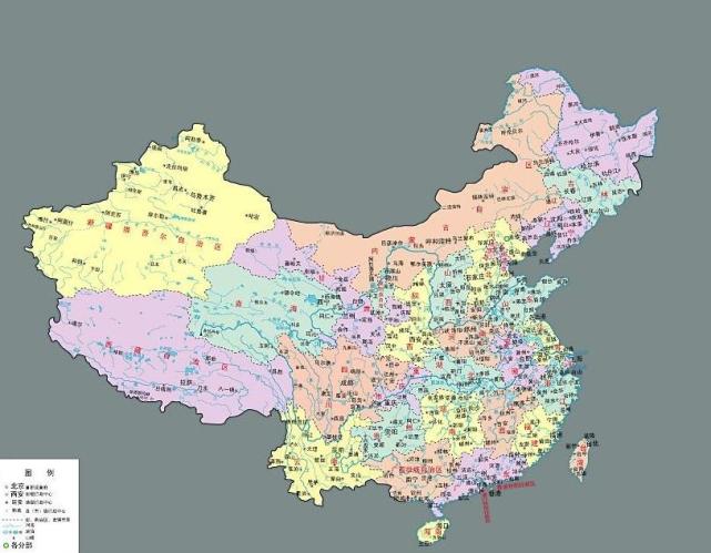 云南地图全图（云南地图有点像缩小版的中国！）