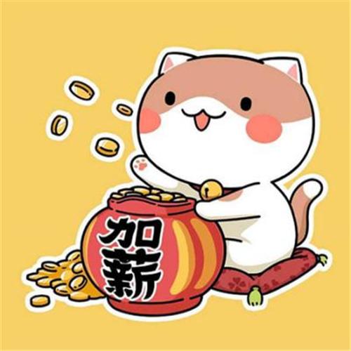 叮当猫来喽哦，微信头像，叮当猫来喽哦（图吉利招财猫头像）