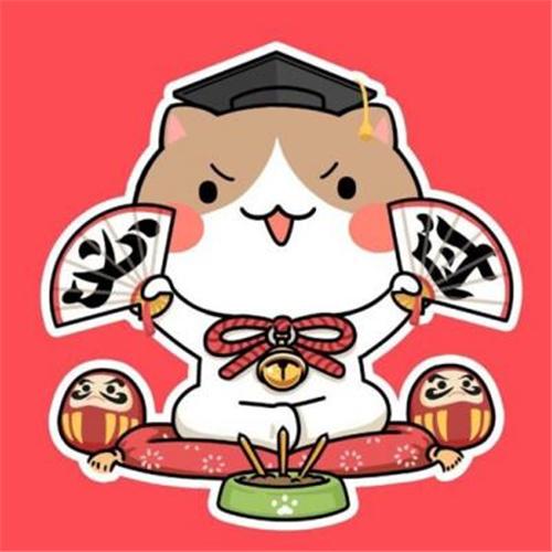 叮当猫来喽哦，微信头像，叮当猫来喽哦（图吉利招财猫头像）