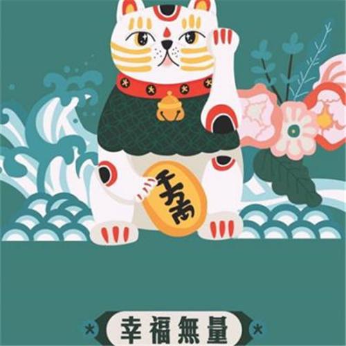 叮当猫来喽哦，微信头像，叮当猫来喽哦（图吉利招财猫头像）