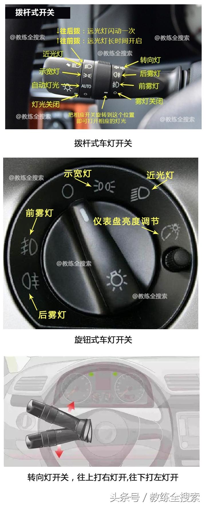 科目三考试灯光操作方法（再也不怕科目三模拟灯光）