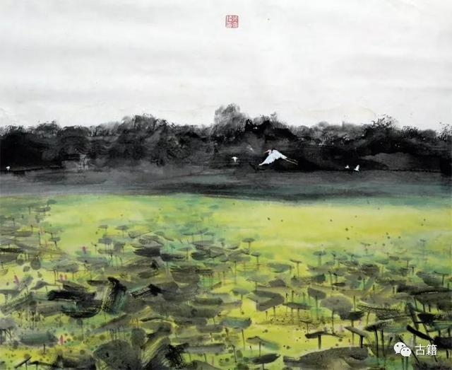 插画背景  画师:天才鹭，人物插画背景（从先秦到民国：白鹭入诗史图片）