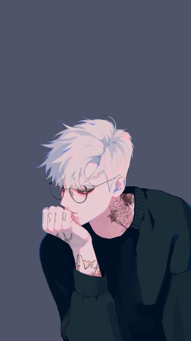 插画师INPLICK ，微信头像，插画师INPLICK （Twi:inplick）（病娇男孩插画壁纸）