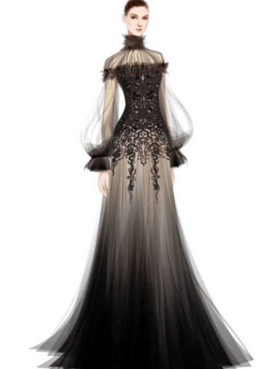 十二星座霸气系列图，12星座霸气壁纸（十二星座专属的手绘黑礼服）