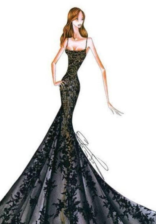 十二星座霸气系列图，12星座霸气壁纸（十二星座专属的手绘黑礼服）