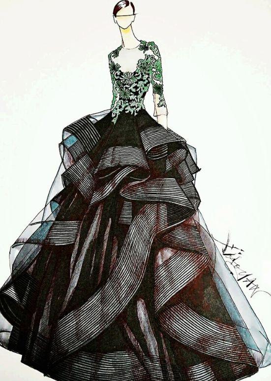 十二星座霸气系列图，12星座霸气壁纸（十二星座专属的手绘黑礼服）