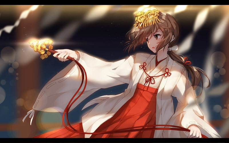 雨宿町头像微信，雨宿町头像（二次元那些超好看的巫女角色）