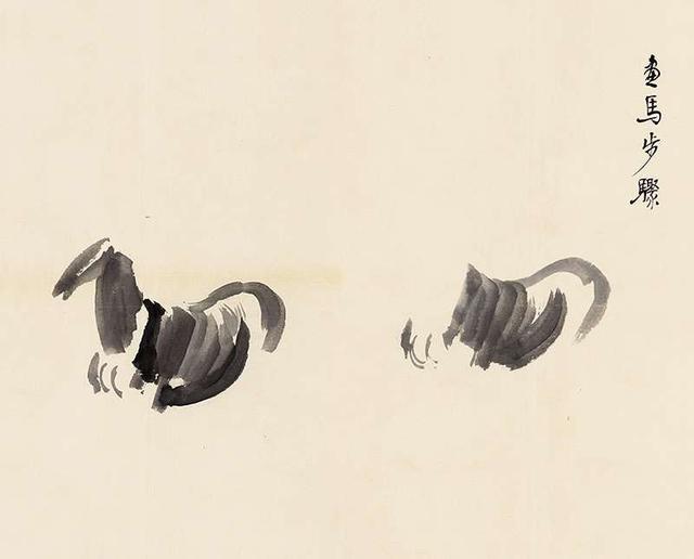 徐悲鸿画马技法，徐悲鸿马画法图（第一次看徐悲鸿画马的过程）