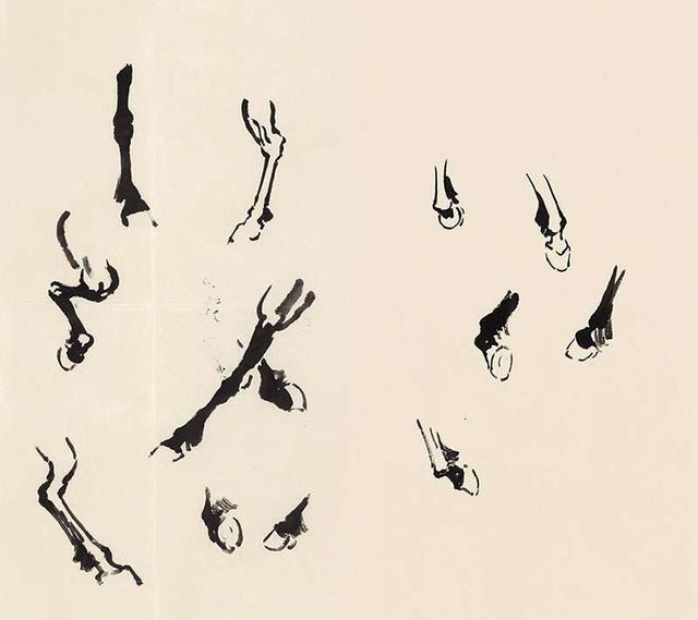 徐悲鸿画马技法，徐悲鸿马画法图（第一次看徐悲鸿画马的过程）