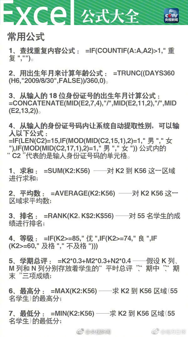 提取文件夹所有文件名到excel，如何批量提取文件名到EXCEL表（常用Excel公式都在这儿了）