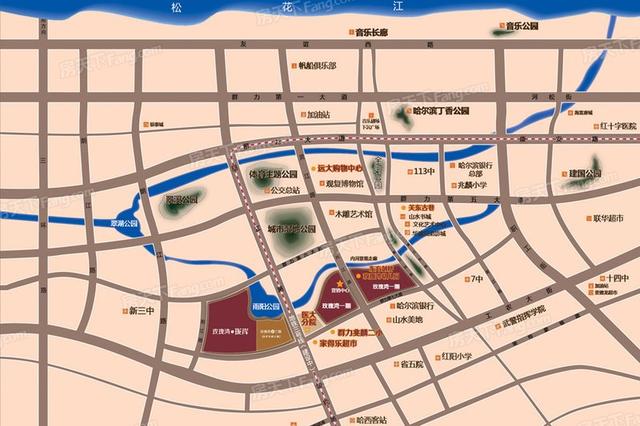 哈尔滨群力新区楼盘,航拍哈尔滨房价最高地方,群力新区(群力这些现房