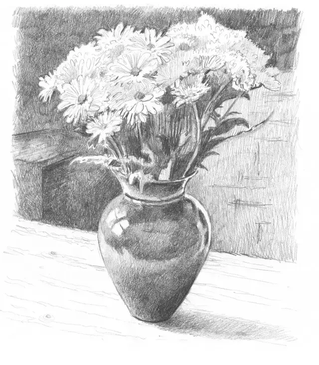 素描图片简单一点的花，兰花素描图片越简单越好（<素描花卉教程>）