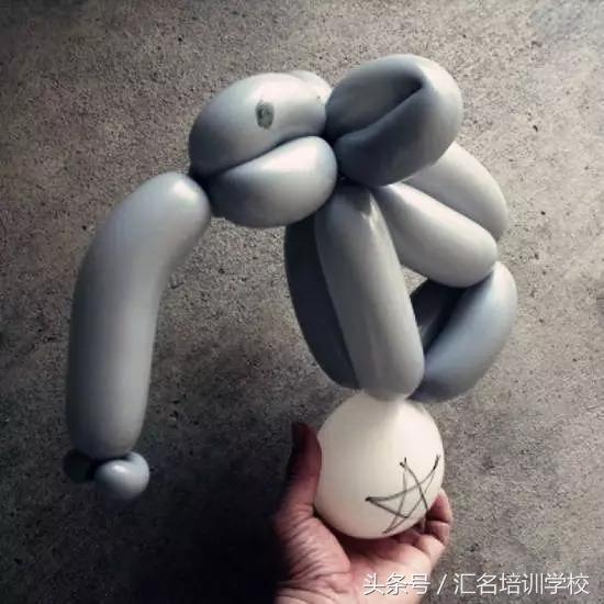 气球造型教程图解，气球造型教程（怎么用长气球扭大象造型）