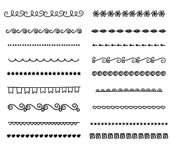 好看又简单的边框，手抄报边框简单又漂亮小清新模板（找了很久的简笔画手抄报花纹边框）