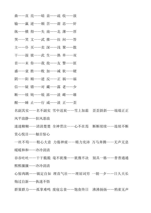 妨碍的近义词，牢固的近义词（人教版小学1至6年级近义词反义词大全）