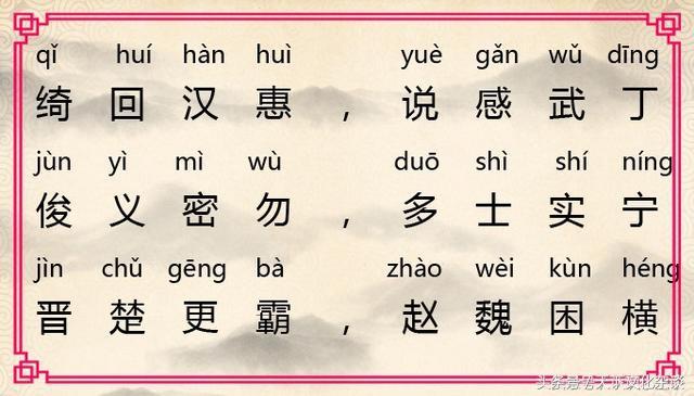 嫘怎么读,传世名篇《千字文》全文拼音及翻译——值得珍藏 - 玉三网