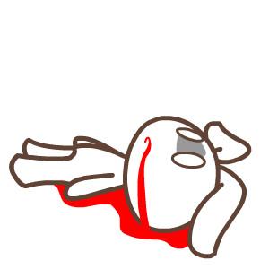 吐血qq表情(捂胸吐血表情包) - 赤虎壹号