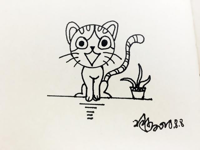 小猫简笔画简单又漂亮，小猫简笔画（这么简单的小猫简笔画）