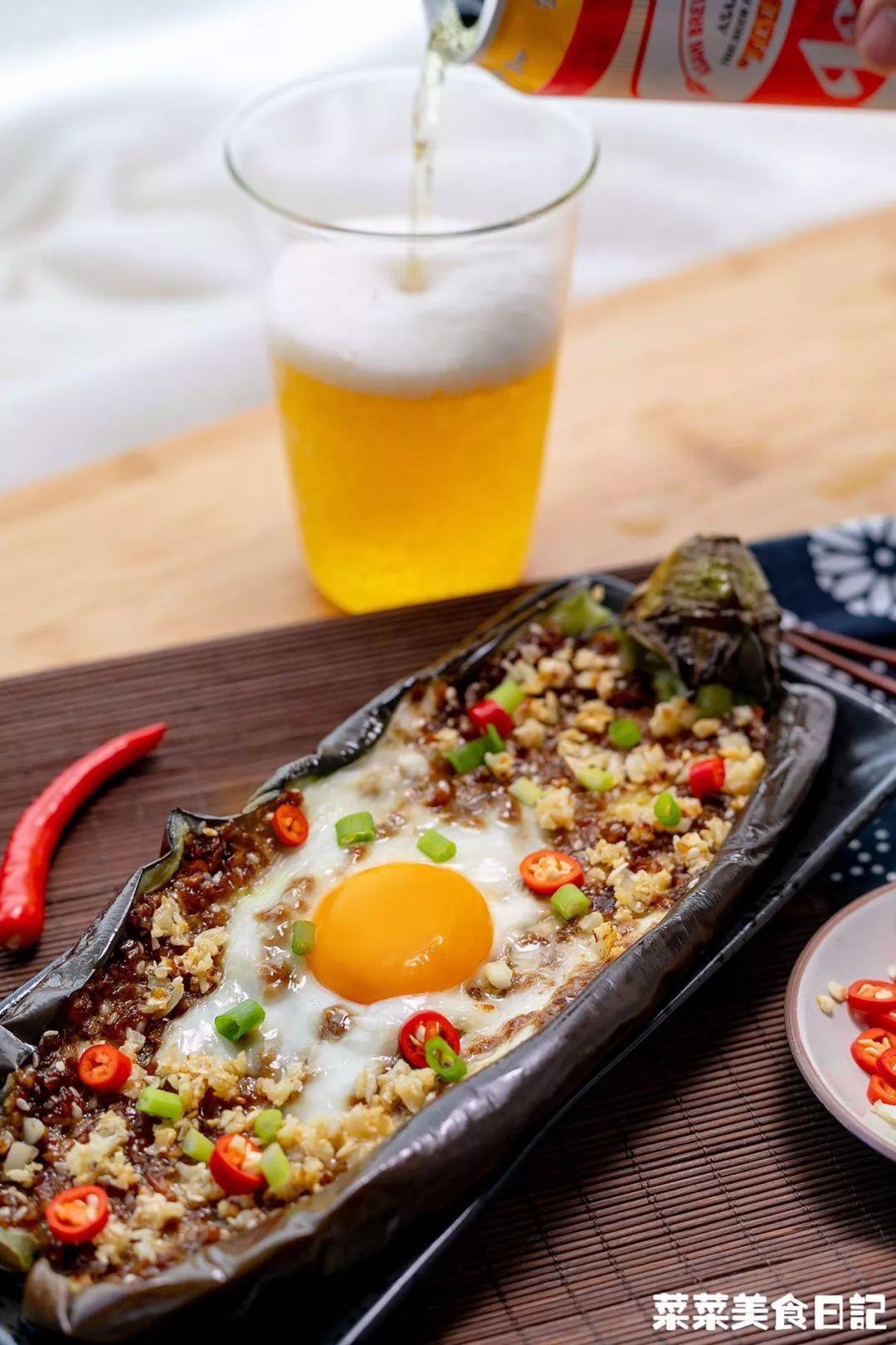 鸡蛋蒜蓉烤茄子