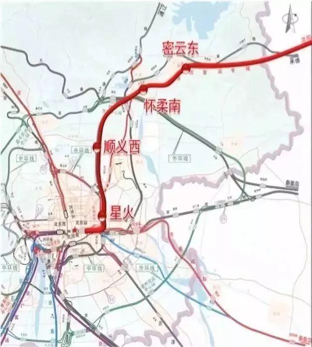 京沈高铁线路图，起点北京朝阳站，终点沈阳！（京张、京雄、京沈高铁北京段进入建设高峰）