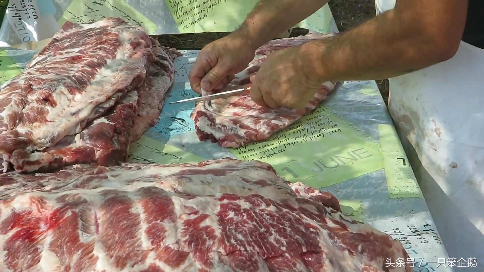 参观墨西哥烤肉作坊，霸气烤肉一次可烤50头猪