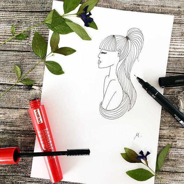 简笔画美女是怎么画的，简笔画美女是怎么画的图片（美女姐姐手绘线稿，人物简笔画）