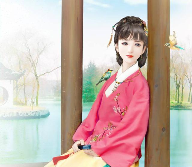 简约伤感的卡通手绘女生背影图片  彼岸流年终究太多伤，简约伤感的卡通手绘女生背影图片动漫（：“待我长发及腰” 完整版）