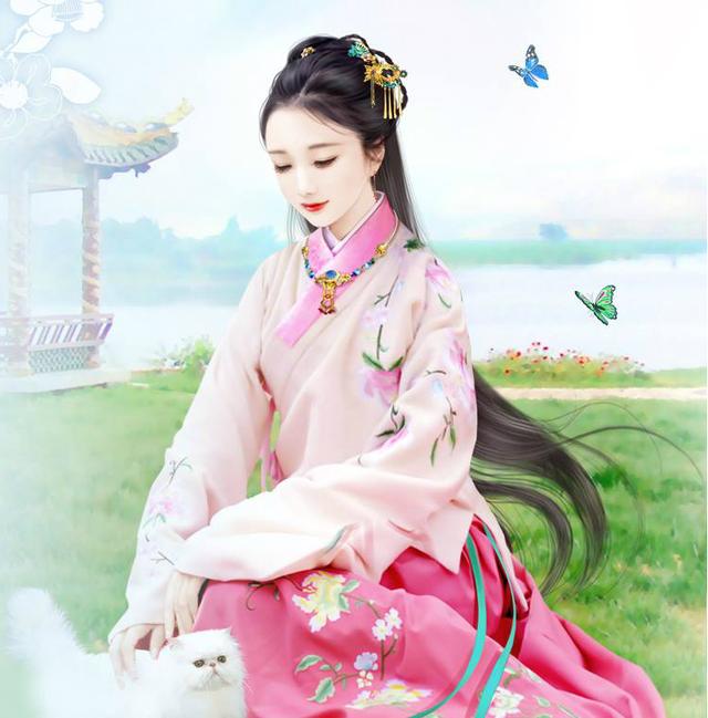 简约伤感的卡通手绘女生背影图片  彼岸流年终究太多伤，简约伤感的卡通手绘女生背影图片动漫（：“待我长发及腰” 完整版）