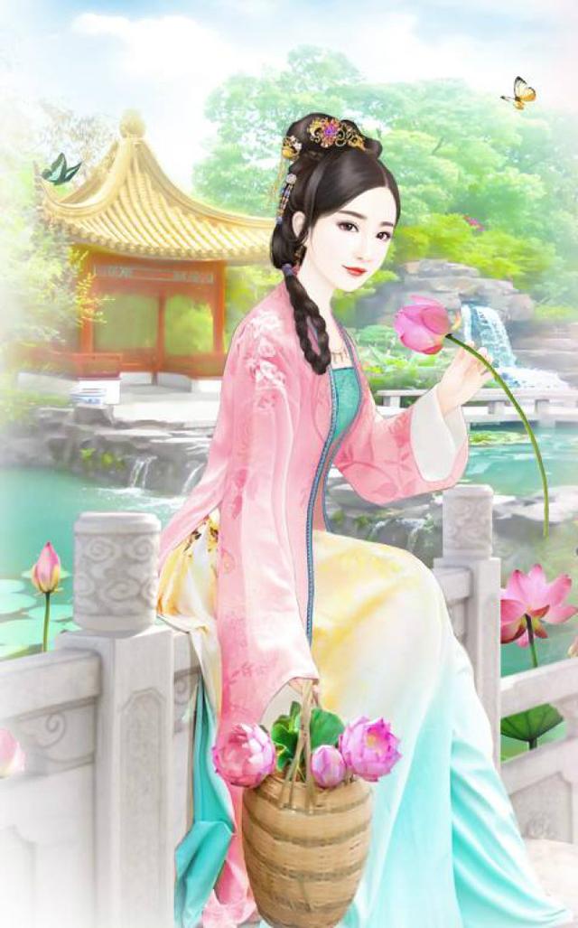 简约伤感的卡通手绘女生背影图片  彼岸流年终究太多伤，简约伤感的卡通手绘女生背影图片动漫（：“待我长发及腰” 完整版）