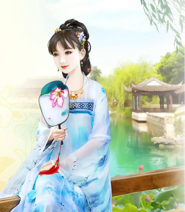 简约伤感的卡通手绘女生背影图片  彼岸流年终究太多伤，简约伤感的卡通手绘女生背影图片动漫（：“待我长发及腰” 完整版）