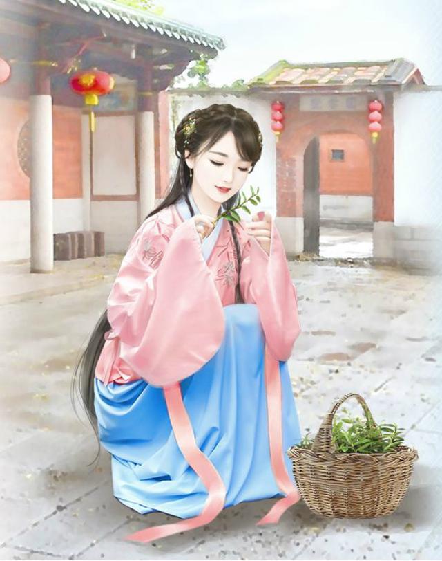 简约伤感的卡通手绘女生背影图片  彼岸流年终究太多伤，简约伤感的卡通手绘女生背影图片动漫（：“待我长发及腰” 完整版）