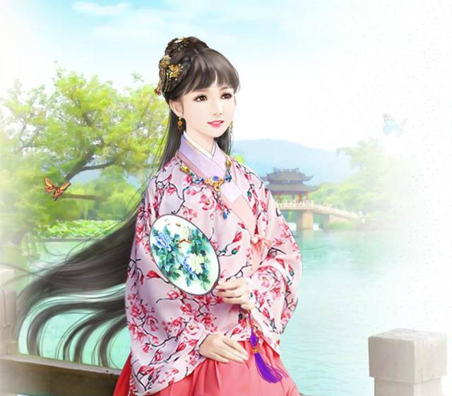 简约伤感的卡通手绘女生背影图片  彼岸流年终究太多伤，简约伤感的卡通手绘女生背影图片动漫（：“待我长发及腰” 完整版）