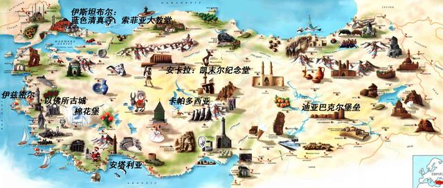 土耳其在地图上的位置，土耳其旅行地图高清（在各方势力的夹缝中求生存）