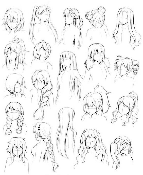 漫画头发怎么画，漫画如何画好头发（50个漫画人物头发的详细教程）