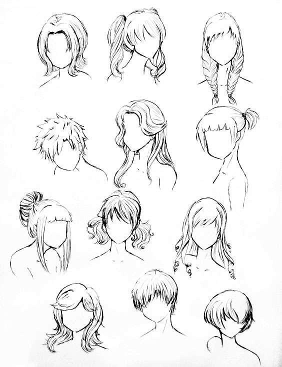 漫画头发怎么画，漫画如何画好头发（50个漫画人物头发的详细教程）